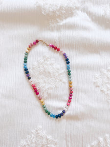 Rainbow Beaded Necklace