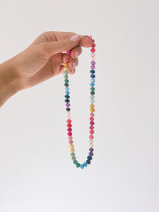 Rainbow Beaded Necklace