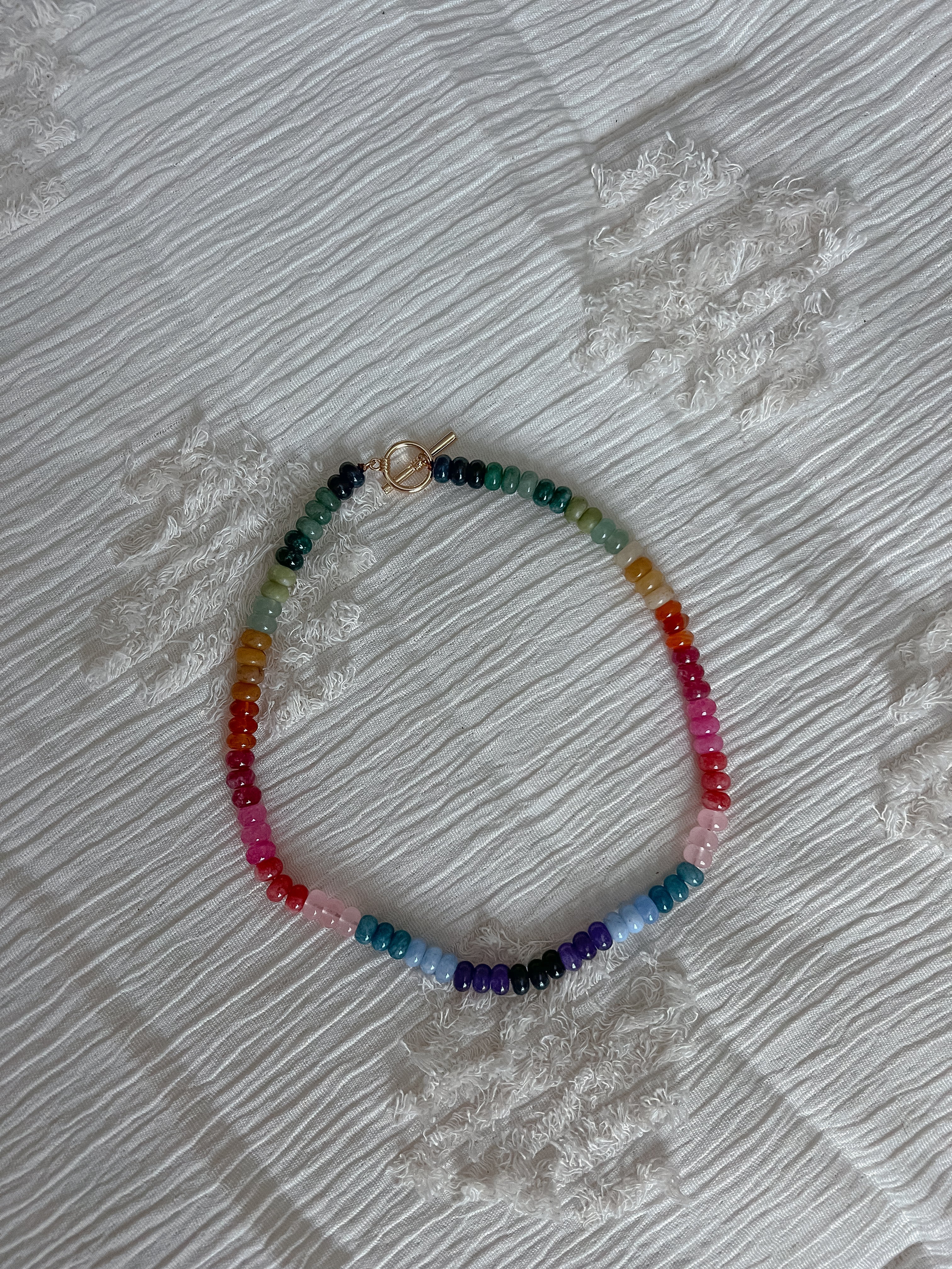 Rainbow Beaded Necklace