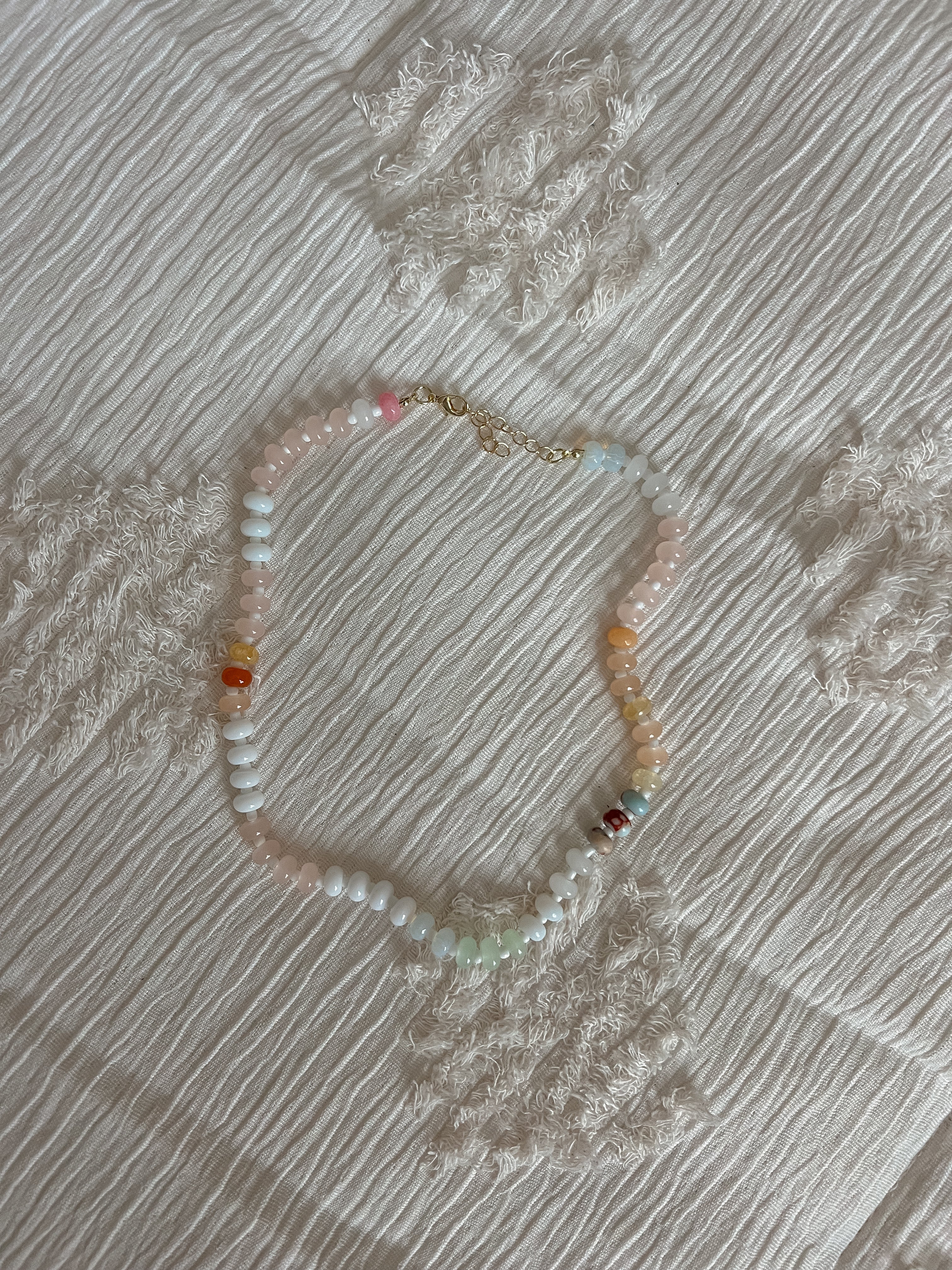 Rainbow Beaded Necklace
