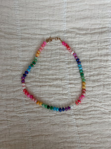 Rainbow Beaded Necklace