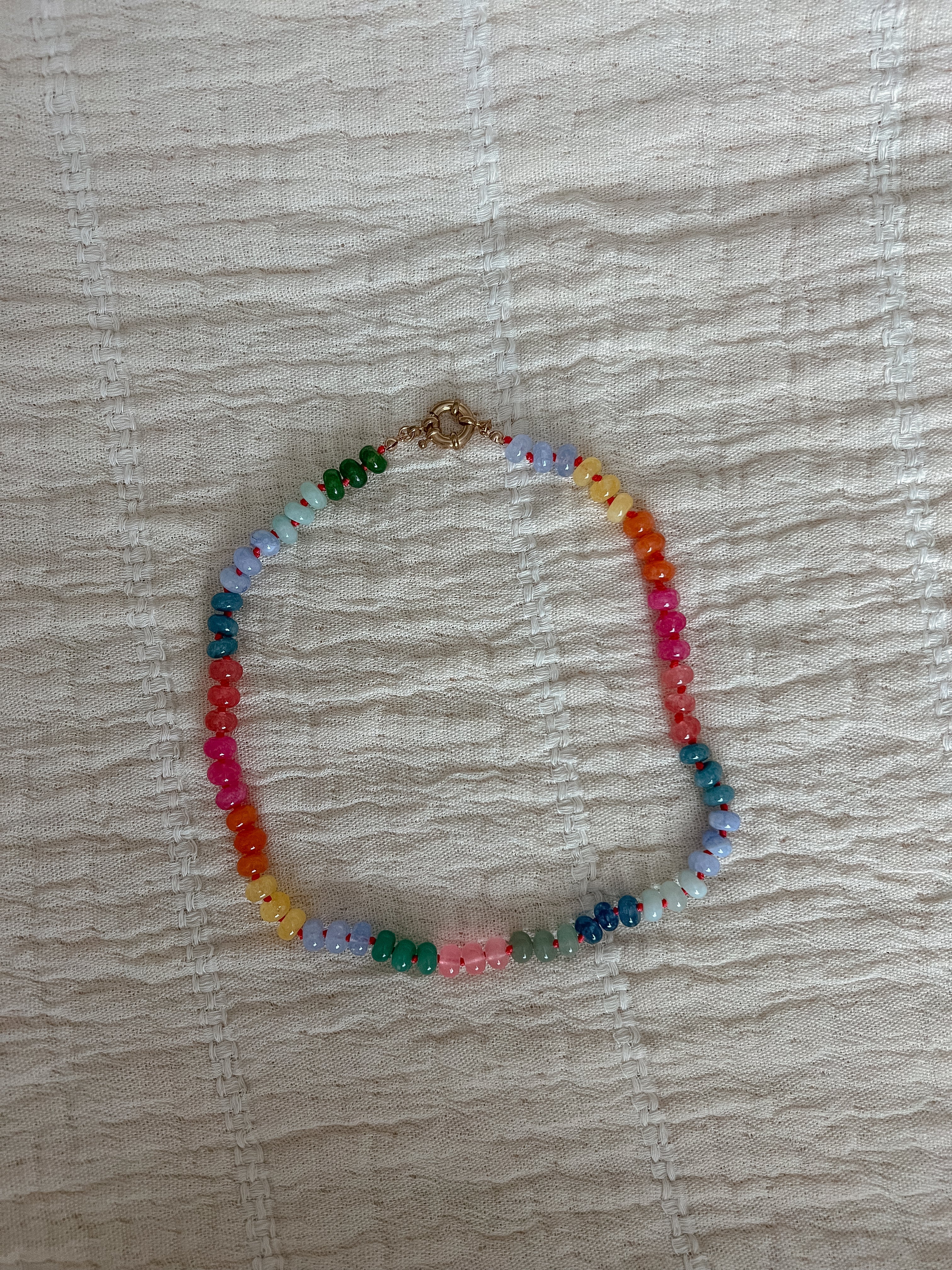 Rainbow Beaded Necklace
