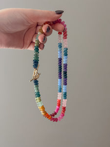 Rainbow Beaded Necklace