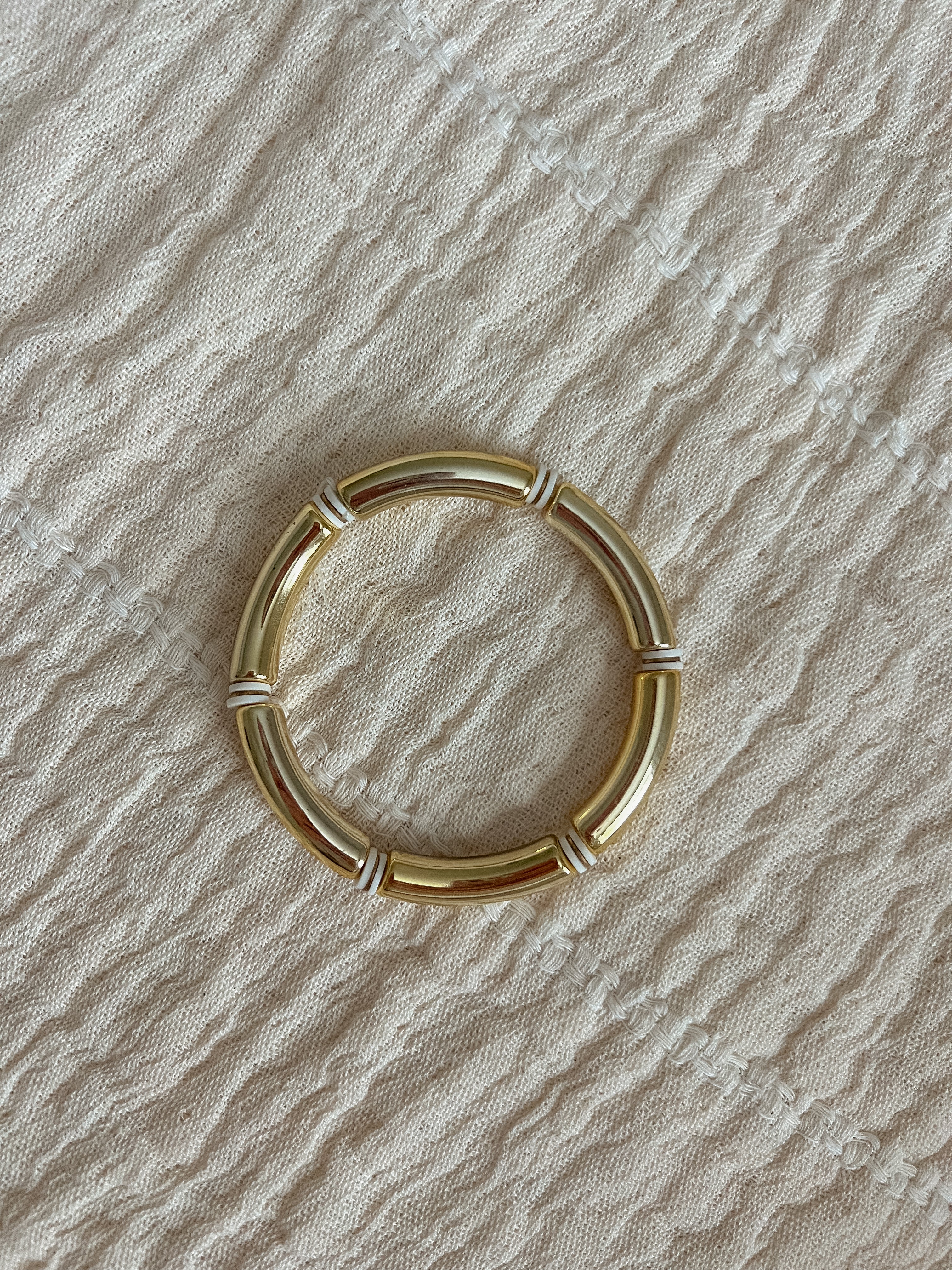 Gold Tube Bracelet