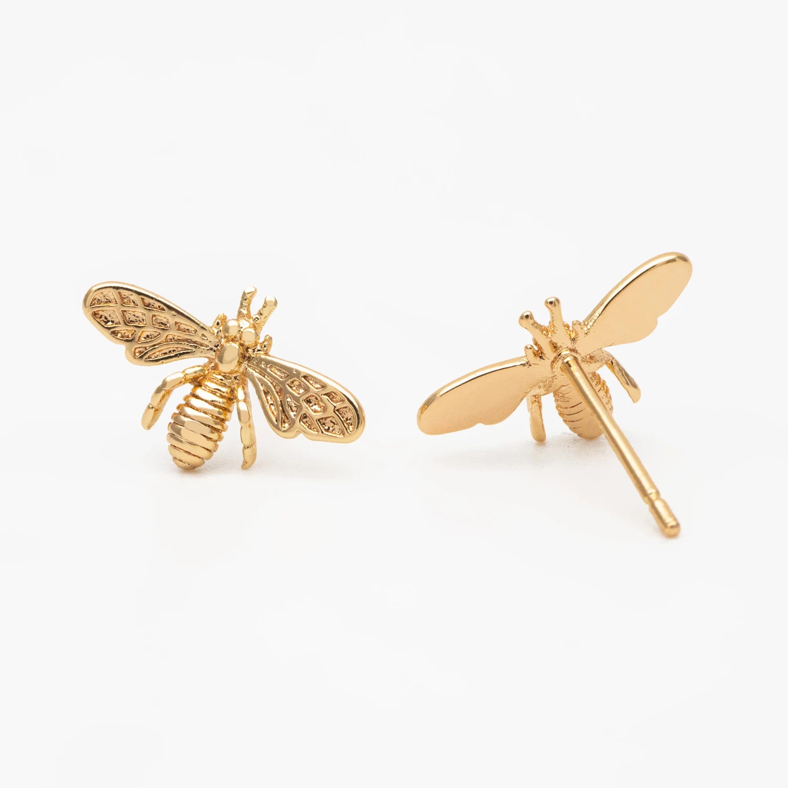 Gold Bee Studs