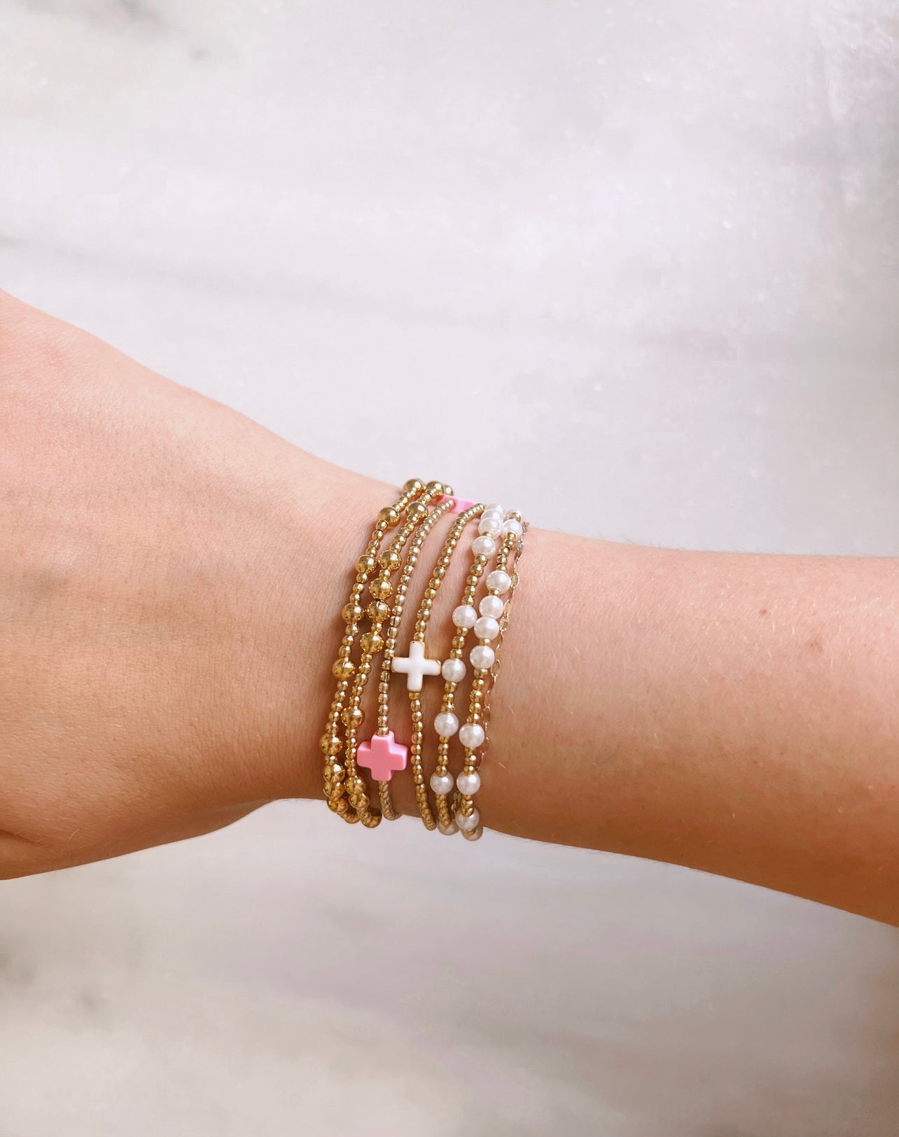 Gold Beaded Bracelet