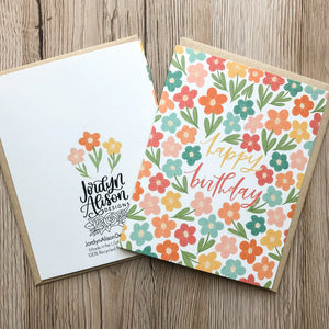 Happy Birthday Flower Patch Card